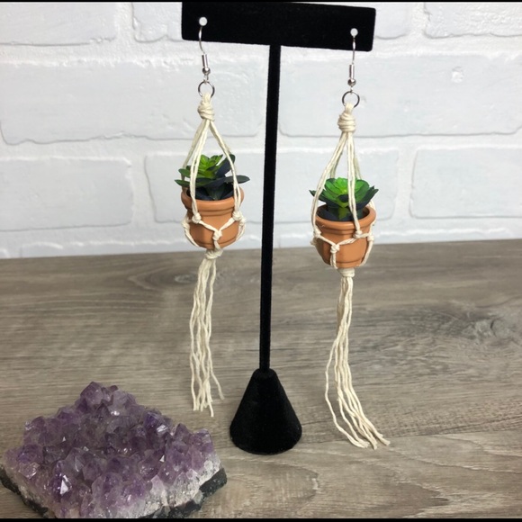 The Cactus Box Jewelry - Plant Hanger Earrings